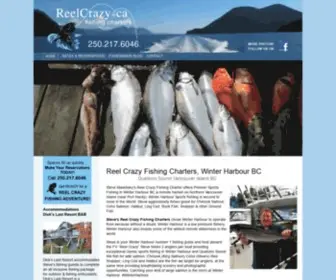 Reelcrazy.ca(Reel Crazy Fishing Charters Winter Harbour Northern Vancouver Island Quatsino Sound area) Screenshot