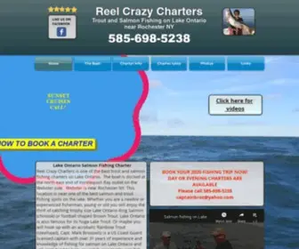 Reelcrazycharters.com(Lake Ontario Fishing Charters) Screenshot