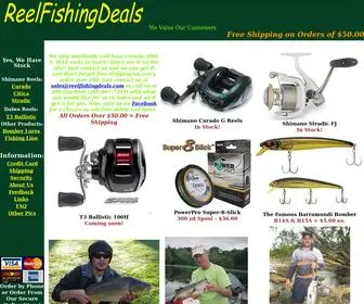 Reelfishingdeals.com(Fishing Reels) Screenshot