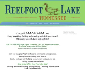 Reelfoottourism.com(Reelfoot Lake Tourism Council) Screenshot