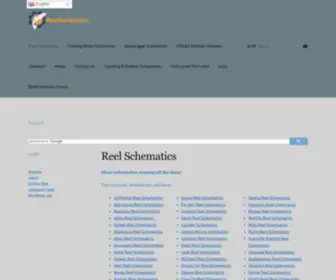 Reelschematic.com(Fishing Reel Schematics) Screenshot