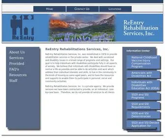 Reentry.com(ReEntry Rehabilitations Services) Screenshot