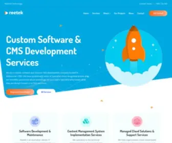 Reetek.com.au(Custom Software & Sitecore CMS Development Company Melbourne) Screenshot