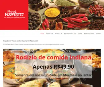 Reetnamaste.com.br(Restaurante Namaste SP) Screenshot