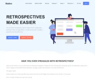 Reetro.io(Agile Retrospective Tool) Screenshot