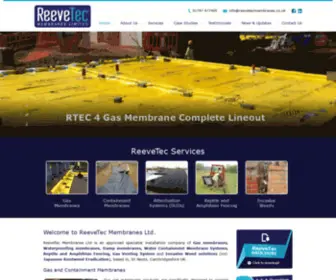 Reevetecmembranes.co.uk(Gas membranes) Screenshot