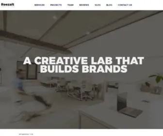 Reezalt.com(A creative laboratory that builds brands) Screenshot