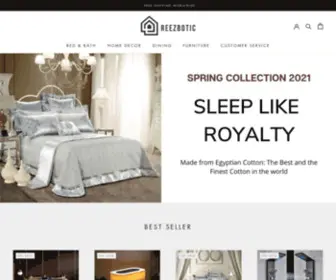 Reezbotic.com(Luxury Home Decor) Screenshot