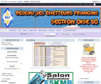 Ref60.org(Site des radioamateurs de l'Oise (60)) Screenshot