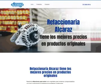 Refaccionariaalcaraz.com.mx(Refacciones para autos) Screenshot