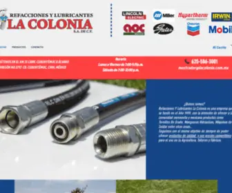 Refaccionesylubricanteslacolonia.com(LA COLONIA) Screenshot