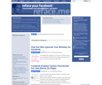 Reface.me(Facebook Status Updates) Screenshot