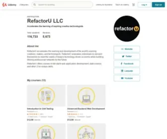 Refactoru.com(RefactorU LLC) Screenshot