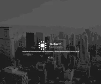 Refactosolutions.com(Desarrollo de software y diseño web) Screenshot