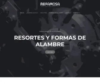 Refamosa.com(Resortes y Formas de Alambre de Monterrey) Screenshot