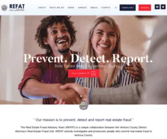 Refat.org(Real Estate Fraud Advisory Team) Screenshot