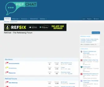 Refchat.co.uk(The Refereeing Forum) Screenshot