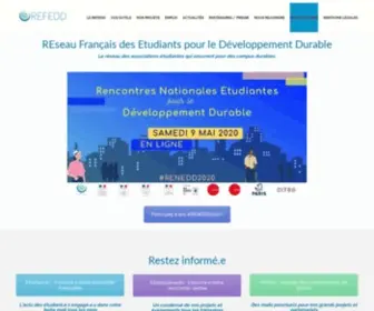 Refedd.org(Le Réseau Français des Etudiants pour le Développement Durable (REFEDD)) Screenshot