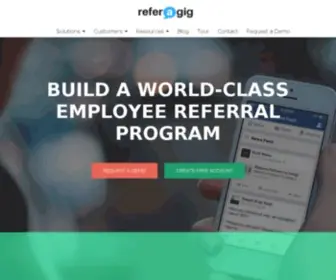 Referagig.com(Employee Referral Software) Screenshot