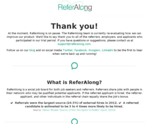 Referalong.com(Tap into your social network) Screenshot