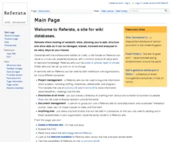 Referata.com(Referata) Screenshot