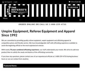 Refereescall.com(Umpire Equipment) Screenshot