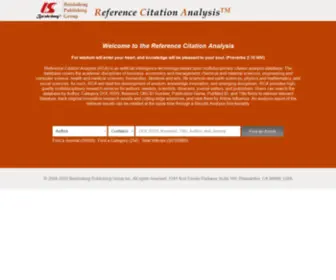 Referencecitationanalysis.com(Reference Citation Analysis) Screenshot