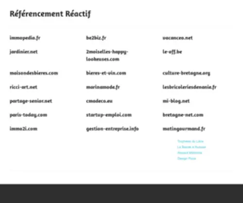 Referencement-Reactif.fr(Référencement Réactif) Screenshot