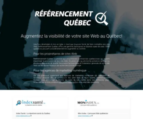 ReferencementQuebec.ca(Référencement Québec) Screenshot