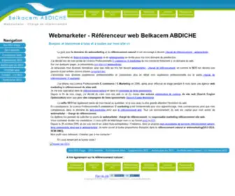 Referenceur-Webmarketer.com(Le Search Engine Optimization est ma passion du chargé de référencement) Screenshot