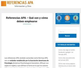Referenciasapa.com(Referencias APA) Screenshot