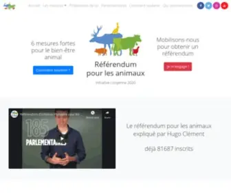 Referendumpourlesanimaux.fr(Référendum) Screenshot