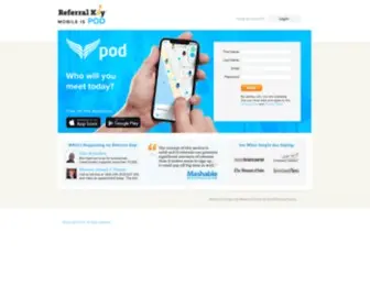 Referralkey.com(Pod Web App) Screenshot
