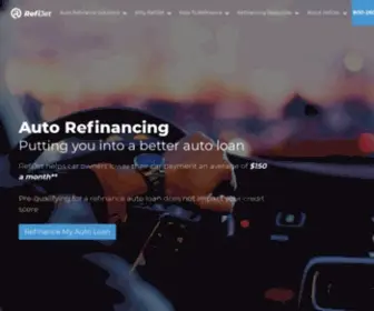 Refijet.com(Auto refinancing) Screenshot