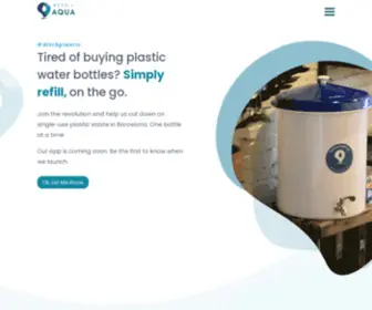 Refillaqua.com(Reducing Plastic Pollution One Bottle at a Time) Screenshot