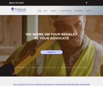 Refined-Construction.com(Commercial Construction Services) Screenshot