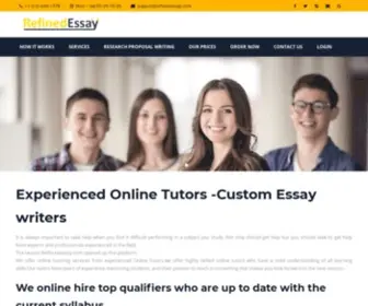 Refinedessay.com(Custom Essay Writing Services in USA/UK) Screenshot