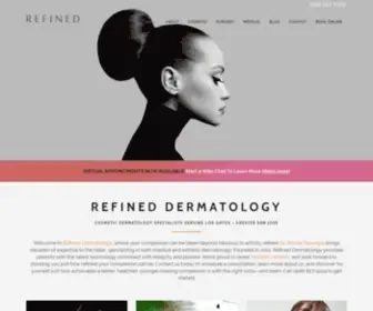 Refinedmd.com(Board Certified Dermatologist Dr) Screenshot