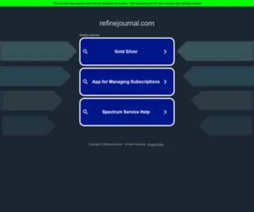 Refinejournal.com(Refine Journal) Screenshot