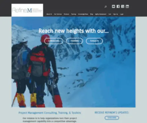 Refinem.com(Project Management Consulting) Screenshot