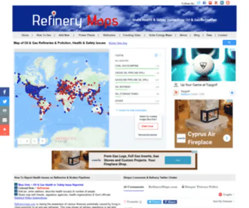 Refinerymaps.com(Refinerymaps) Screenshot