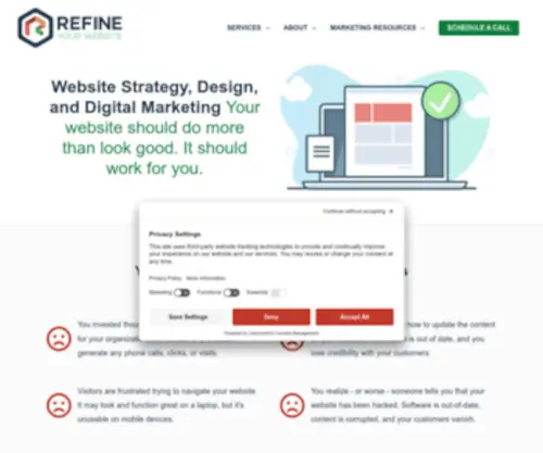 Refineyourwebsite.com(Website Design & Digital Marketing) Screenshot