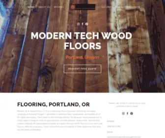 Refinishwoodfloorsportland.com(Modern Tech Wood Floors) Screenshot