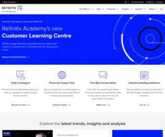 Refinitiv.com(LSEG Data & Analytics) Screenshot