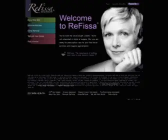 Refissa.com(Prescription Care for Fine Facial Wrinkles) Screenshot