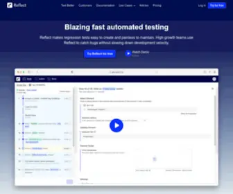 Reflect.run(Automated web testing) Screenshot