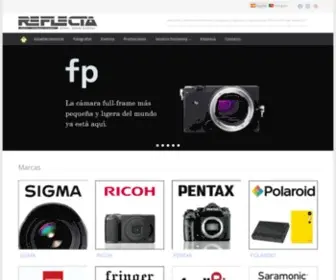 Reflecta.com(Distribuimos primeras marcas de foto y vídeo) Screenshot