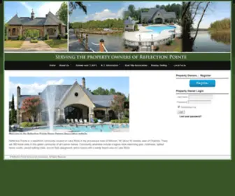 Reflectionpointehoa.com(Reflection Pointe on Lake Wylie) Screenshot