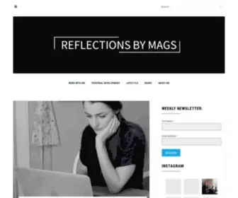 Reflectionsbymags.com(Reflections by Mags) Screenshot