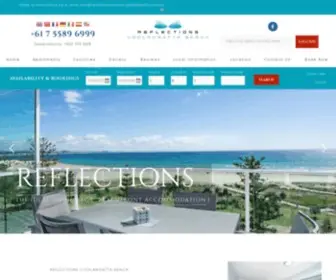 Reflectionscoolangattabeach.com.au(Luxury Coolangatta Accommodation) Screenshot